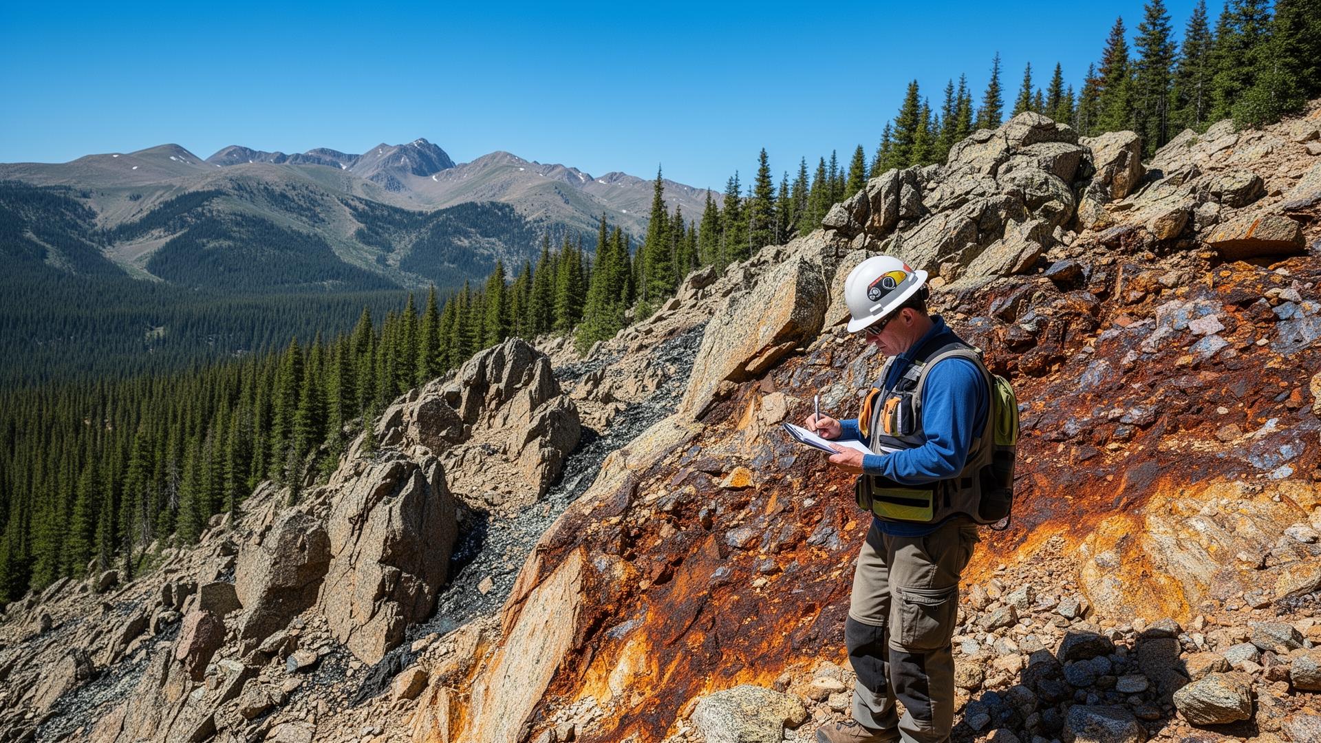 Rare earth outcrop, Wet Mountain, Colorado